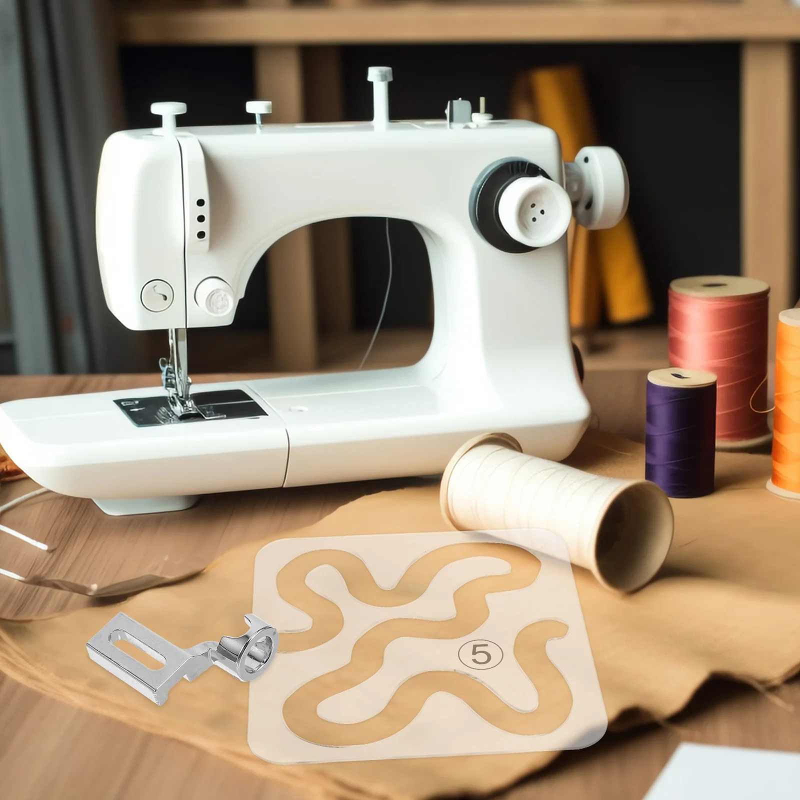 

1 set 1 Set Multi-Functional Sewing Presser Feet Cutting Ruler Diy Cloth Patchwork Gadget Acrylic Quilting Templates Stitching