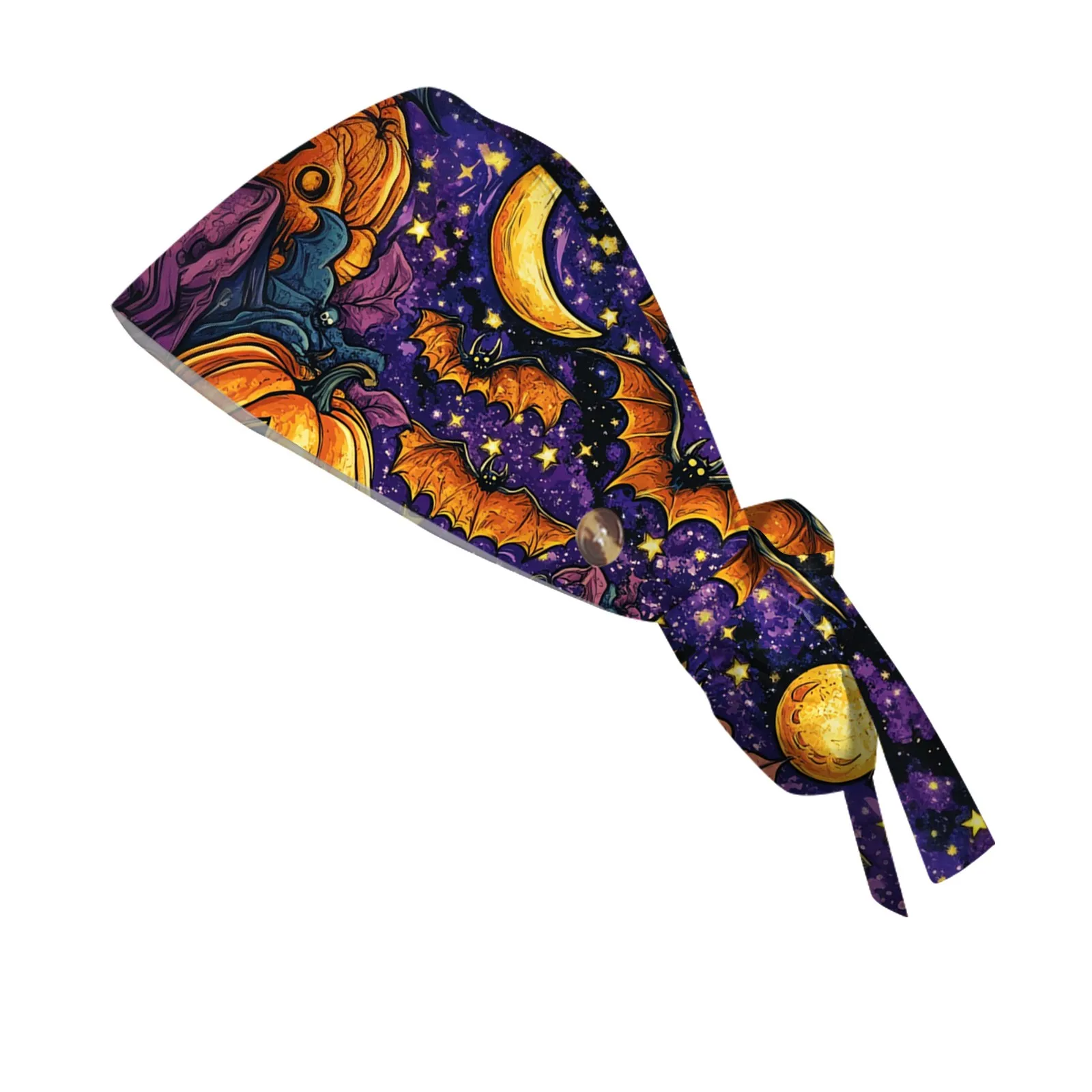 Czapki chirurgiczne Baotou z nadrukiem na Halloween Apteka Szpital dla zwierząt Kobiety Lekarka Czapka do operacji Czapka pielęgniarska Lekarska Klamra Akcesoria medyczne