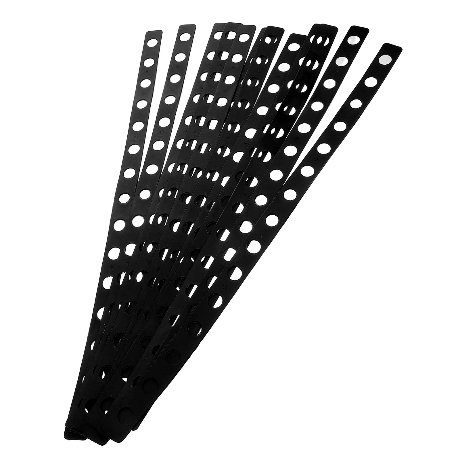 

12Pcs Plastic Hanger Strips for Closet Organization Versatile Multi-Hole Connectors Garment Display Clothes Hanger Extender