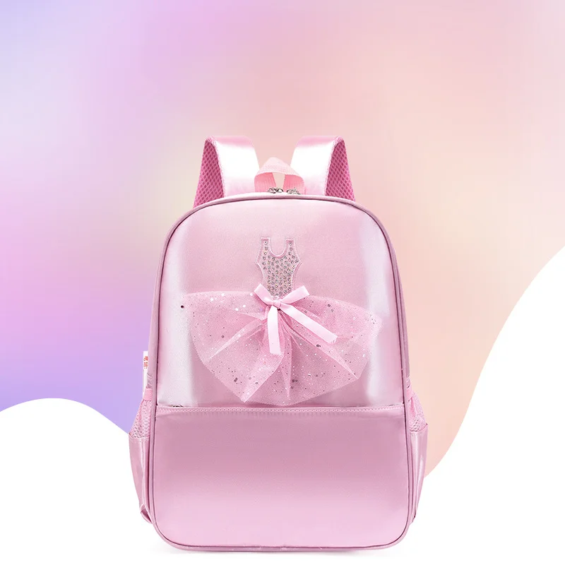 Pink Solid Lovely Sweet Backpack for Girls Mesh Princess Korean Version Bags 2023 New Fashion All-match Backpacks Solid Bag