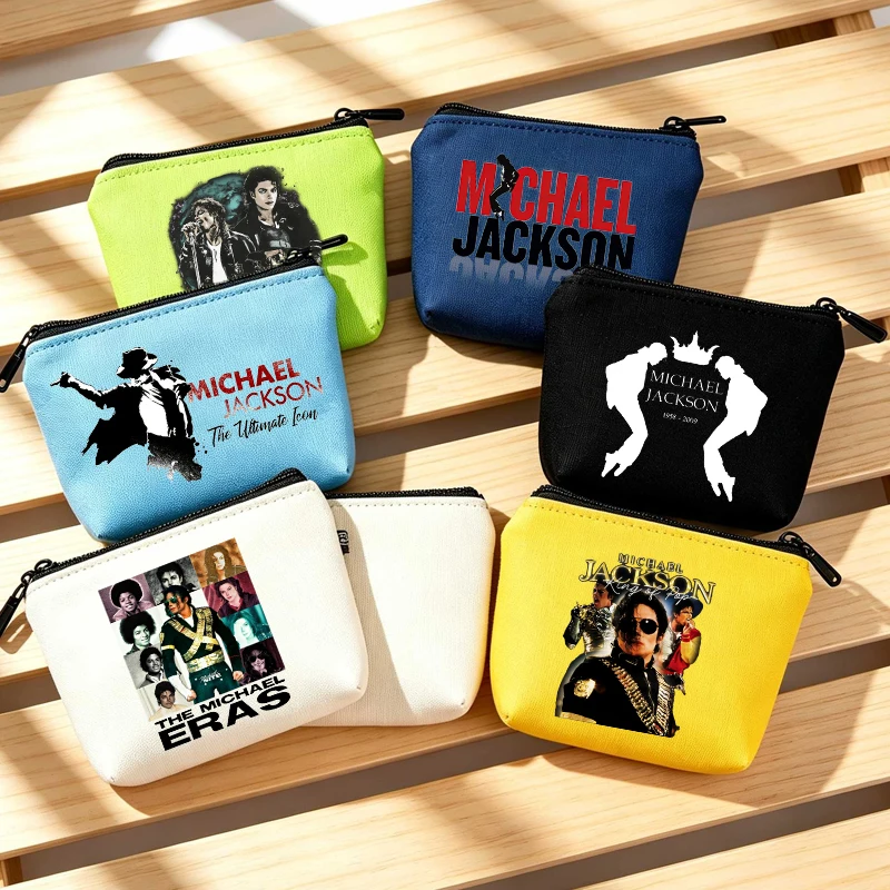 King of Pop Michael Jackson Coin Purse Cartoon MJ Wallets Mini