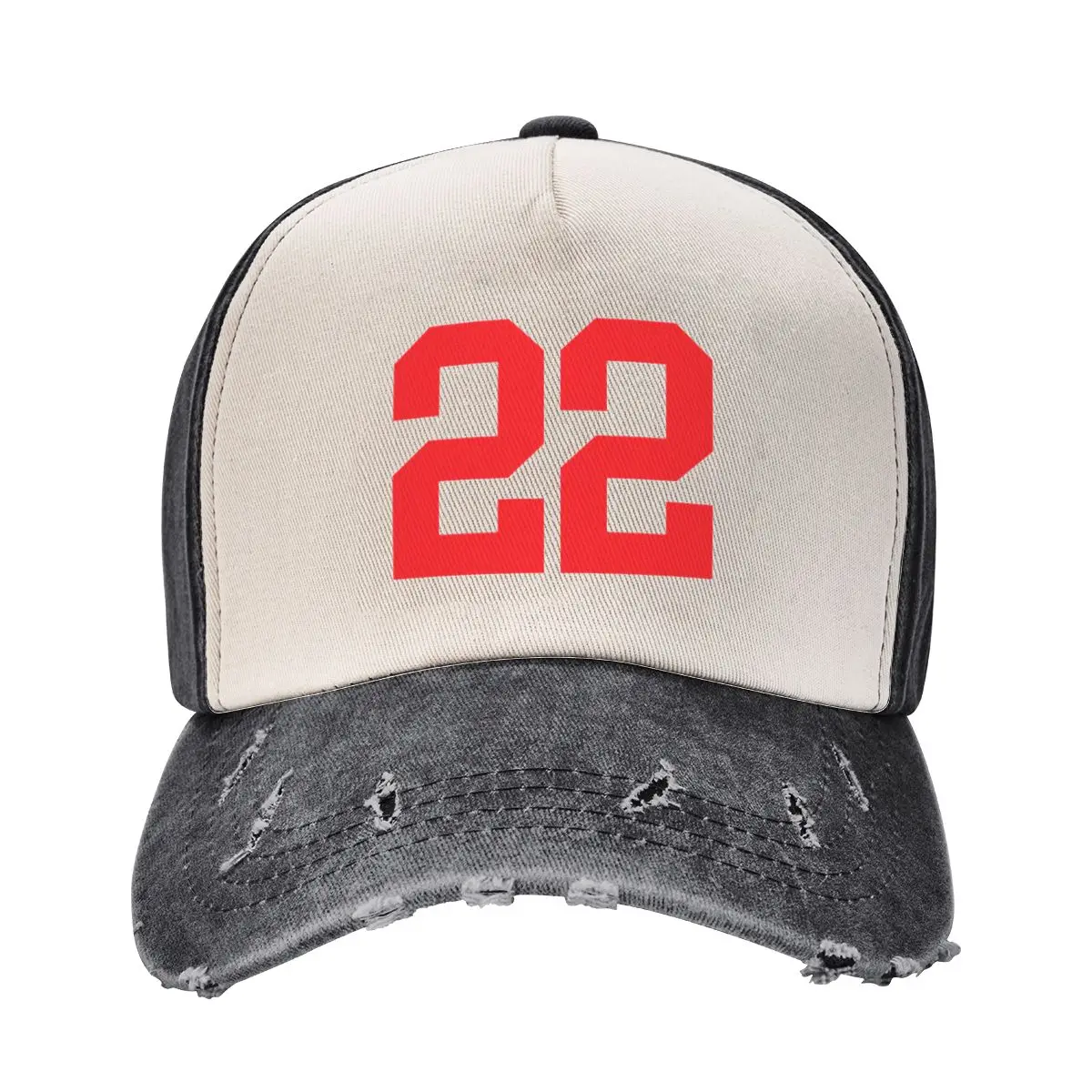 Red 22 Simply the number twenty two on shirts and stuff. Baseball Cap Military Tactical Cap Trucker Cap Anime Hat Girl Men's