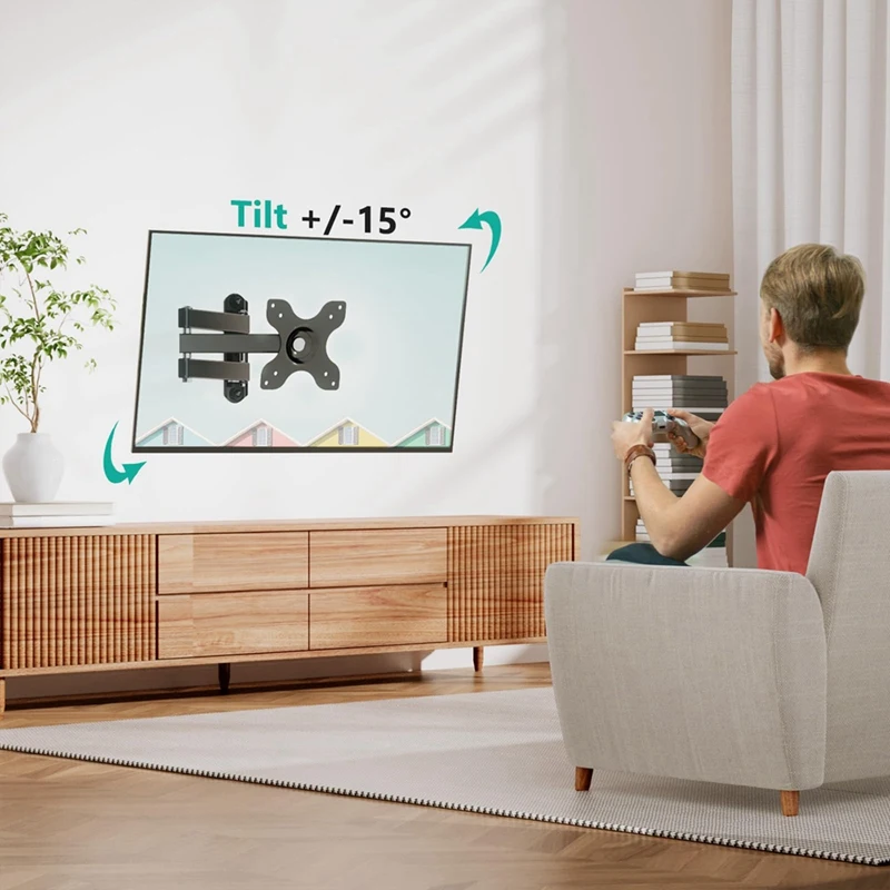 TV-Wand halterung Gelenk-LCD-Monitor Voll bewegung 15-Zoll-Verlängerungsarm Neigung drehbar für die meisten 13 bis 32-Zoll-LED-Fernseher langlebig