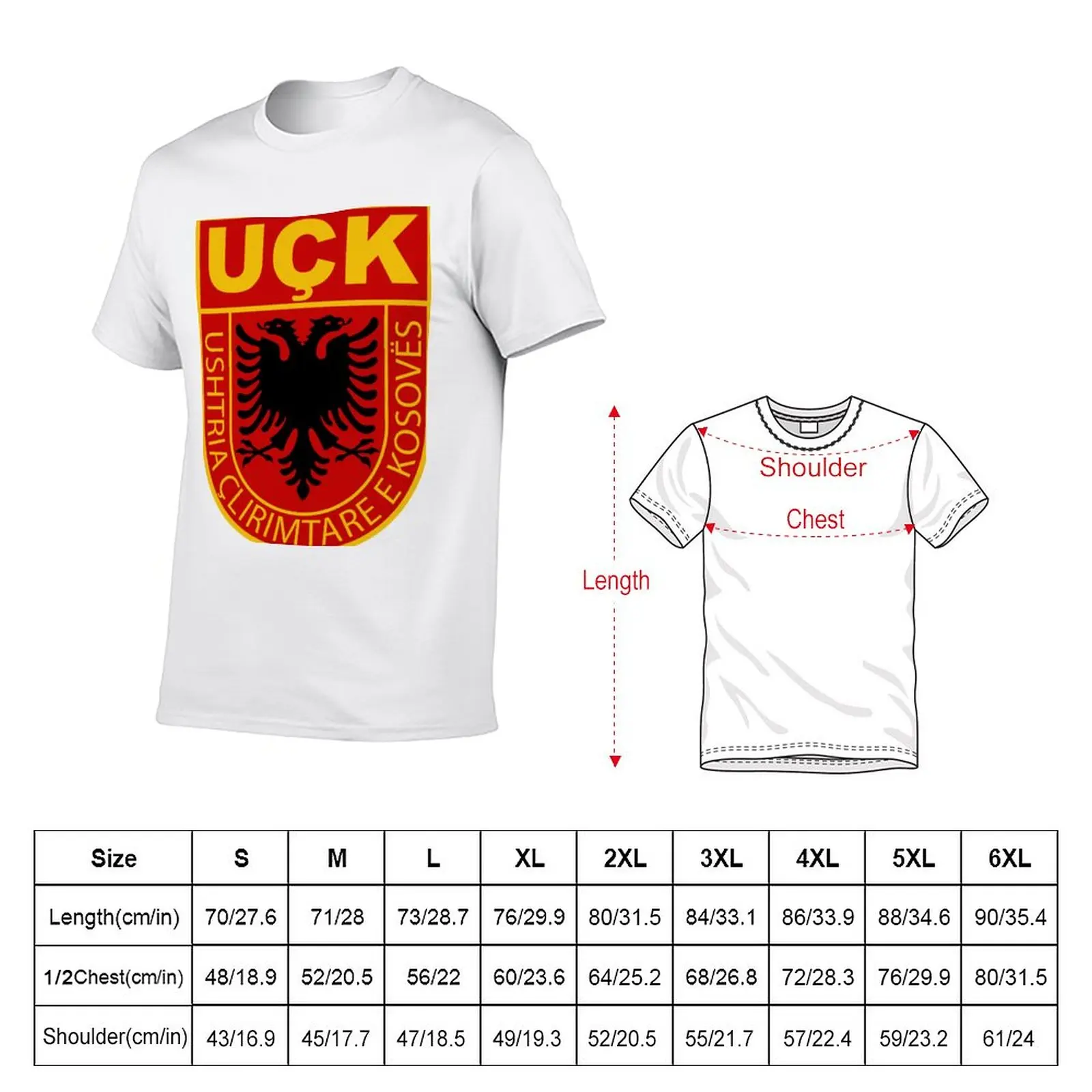 New Kosovar uqk uck army albanian T-Shirt funny t shirt T-shirt men