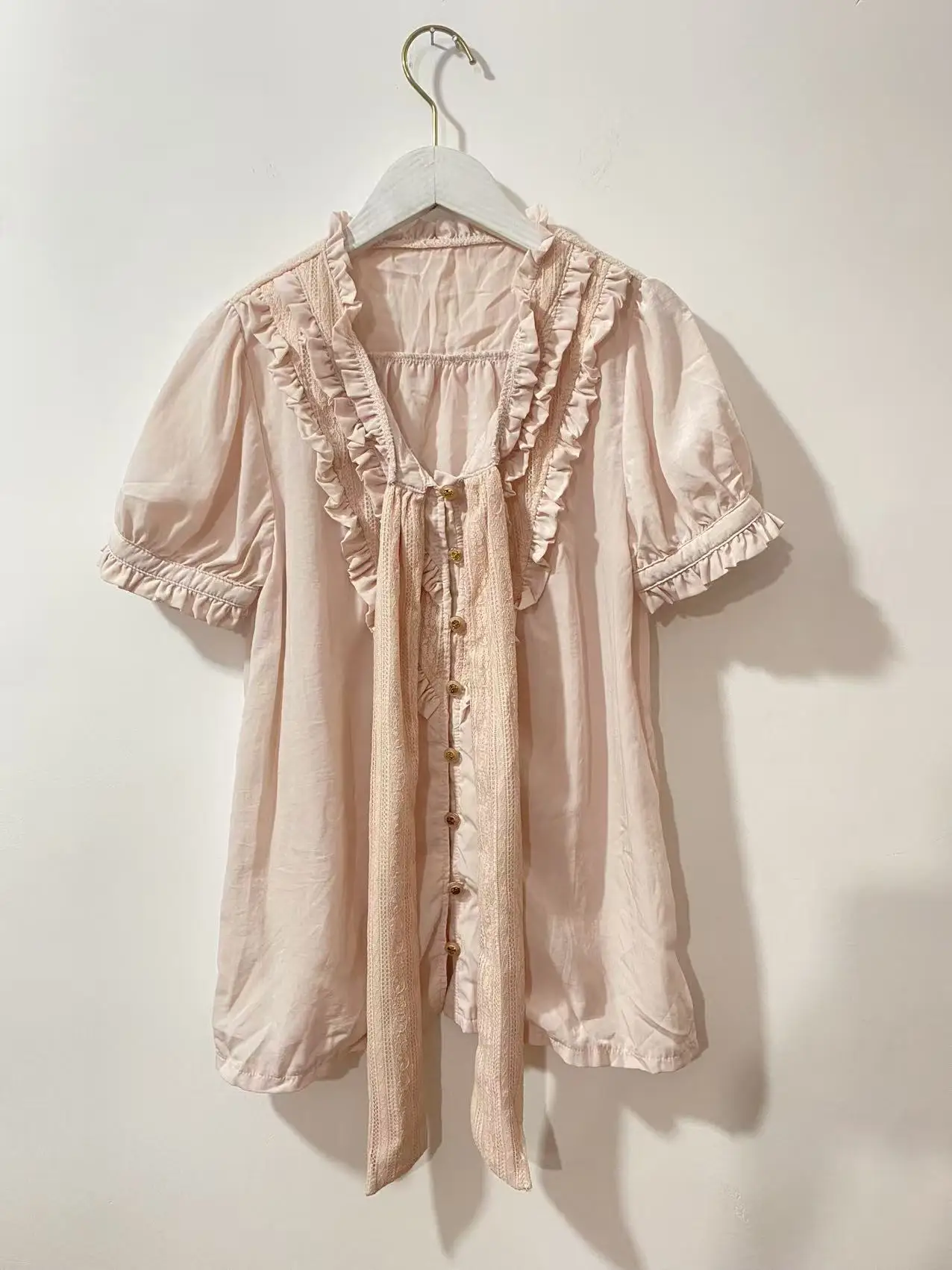 Pink Lace Back