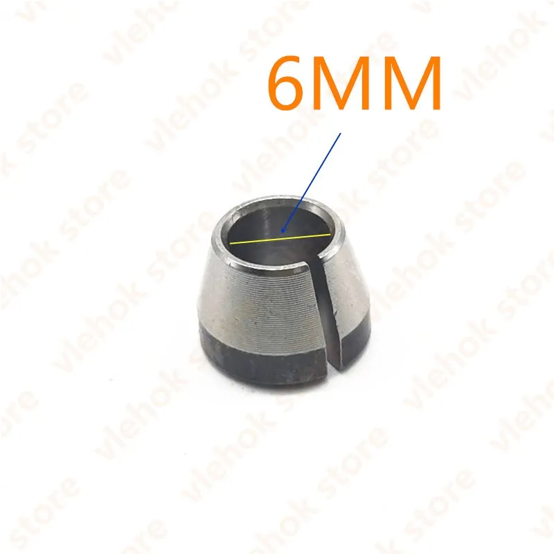 Collet Nut กรวย 1/4 ''6mm 6.35 มม.เปลี่ยนสำหรับ Makita M3700B M3700 Power อุปกรณ์เครื่องมือไฟฟ้าเครื่องมือ