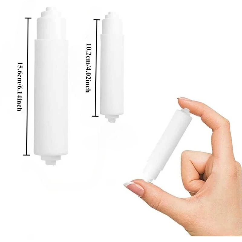 Spring-loaded continuous roll toilet paper holder - Automatic paper roll replacement system, easy to install without tools