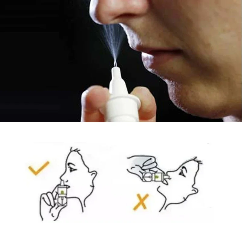 50/100pcs 5ml 10ml 15ml 20ml 30ml White Plastic Nasal Sprayer Pump Empty Oral Spray Atomizer Mist Nose Pump Refillable Bottle