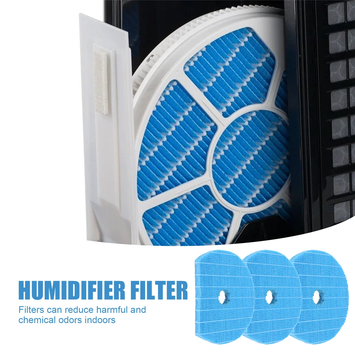 HOT 3Pcs for Sharp FZ-G60MFE Humidifier Filter Replacement, Suitable for KC-JH50T-W KC-JH60T-W KC-JH70T-W