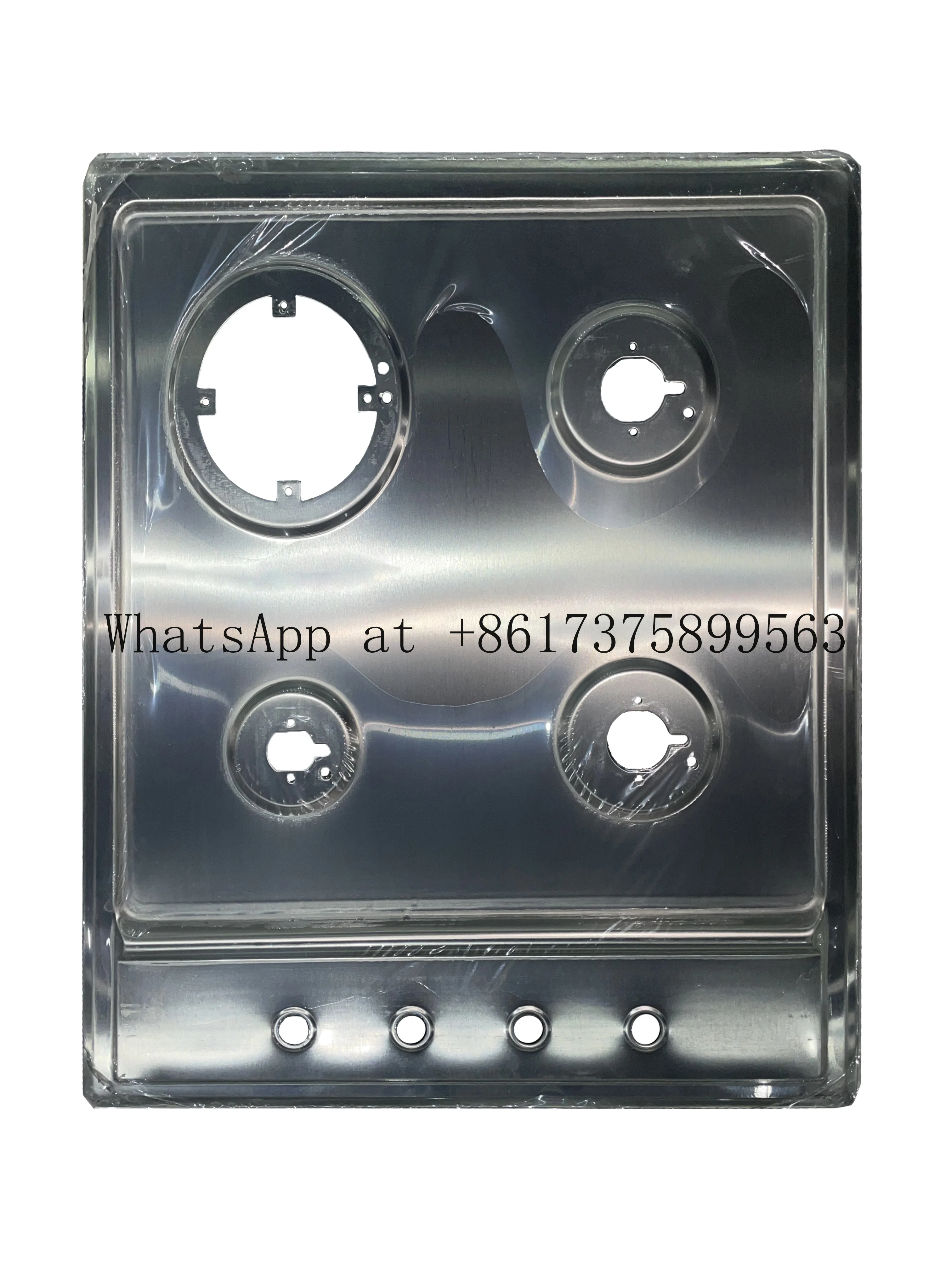 Black Tempered Glass 4-Burner Foldle Built-In Kitchen Cooktop