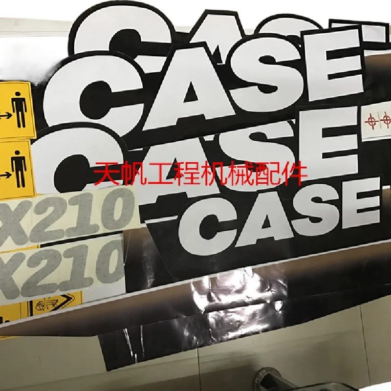 For Case excavator accessories 55/210/220/240/360 full vehicle stickers/stickers identification excavator accessories