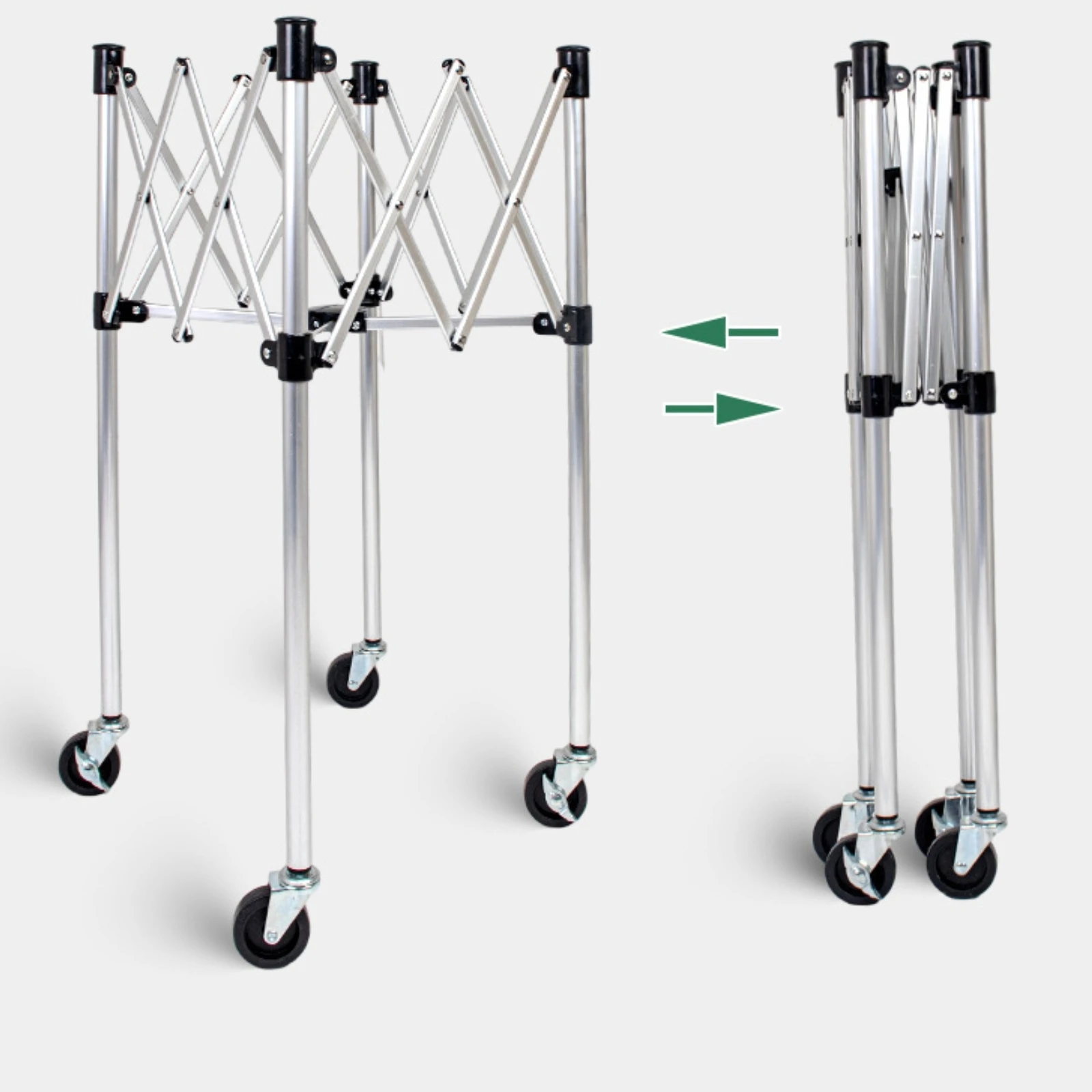Tennis Ball Cart Frame Lightweight Foldable Cart Frame with Wheels Tennis Ball Carrier Heavy-Duty Rust-Resistant for Coaches