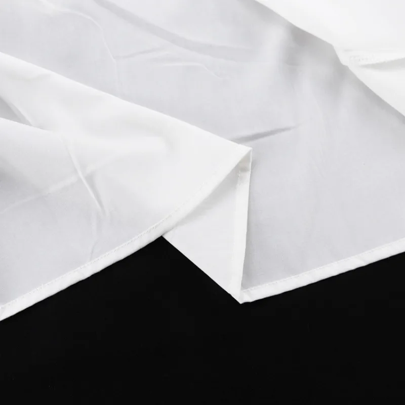 Damen 2-teiliges Set Y2K Französisches Weißes Baumwoll-Rüschenkleid Hochgeschnittenes Korsettgürtel O-Ausschnitt Trompetenärmel Party Mini-Hemdkleid – Detail 8