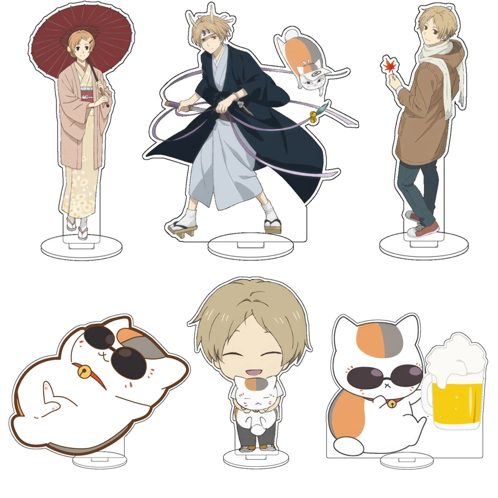 

16CM Anime Natsume's Book of Friends Natsume Takashi Nyanko Sensei Madara Taki Touru Cos Acrylic Figure Stand Ornaments Gifts