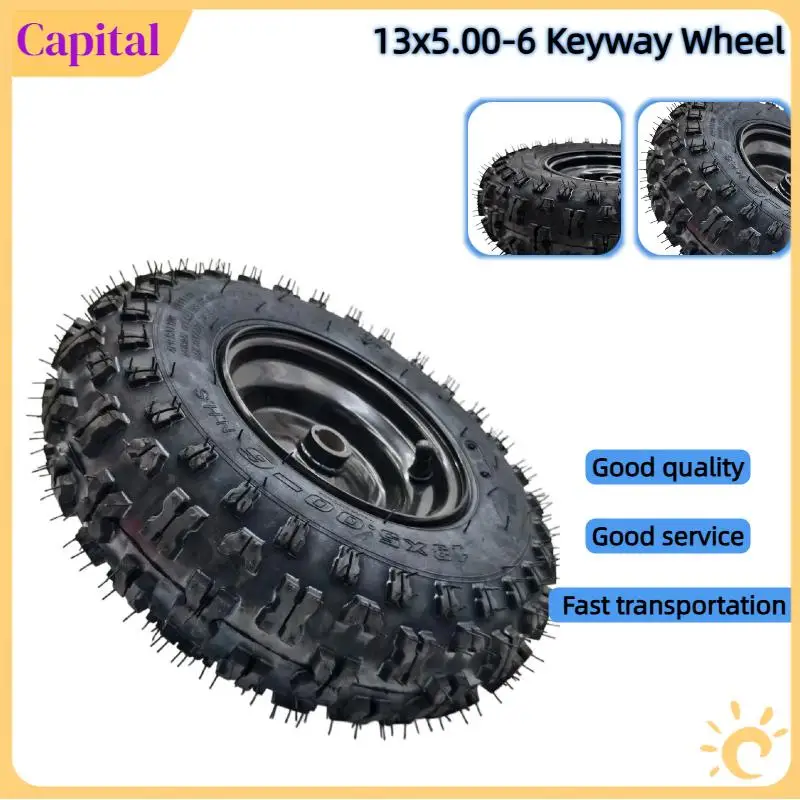 Roue de déneigeur 13X5.00-6 pouces, pneus papillon 13 * 5.00-6 pouces pour VTT tout-terrain, QUAD, Buggy, tondeuse, Go-Kart