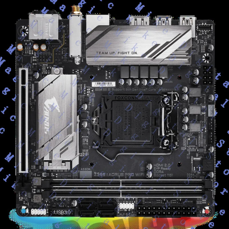 UU FOR GIGABYTE Z390 I AORUS PRO WIFI DDR4 LGA1151 64GB Mini-ITX Motherboard