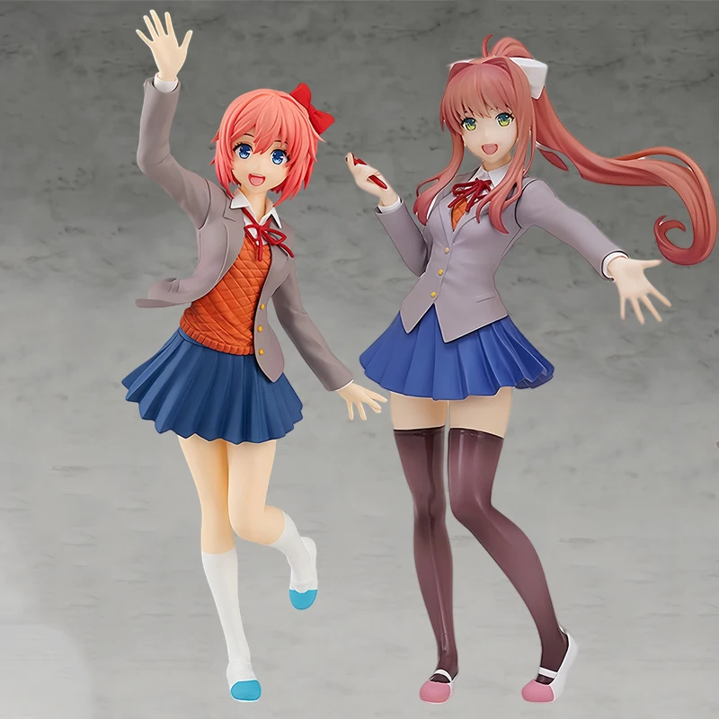 Литературный клуб POP UP PARADE Doki Doki 18 см! Sayori аниме фигурка девушки Моника фигурка Юрий/Нацуки фигурка модель игрушка в подарок