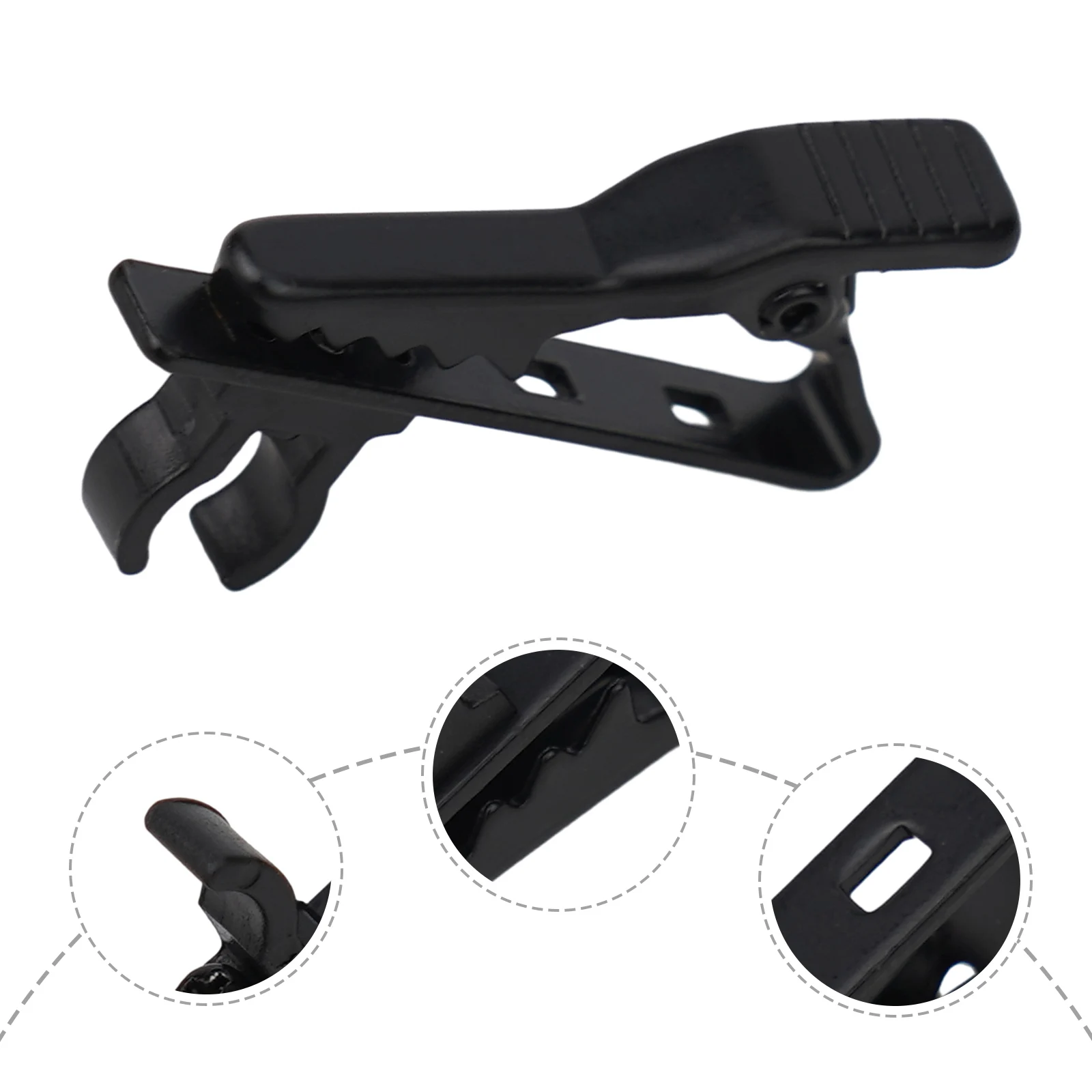 Acessório microfone versátil sem fio, Iron Clip para Lavalier, Headset, Broadcaster, Alto-falante, Metal, clipes de plástico