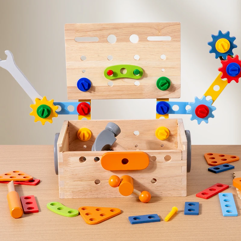 Kit de montagem de ferramentas: peças de aperto de parafuso para prática prática de crianças brincam artesão para o pensamento de faísca - jogo super inteligente