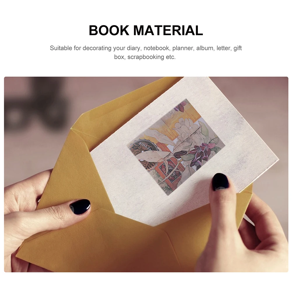 

2Pcs Scrapbook Books Vintage Journaling Paper Retro Notebooks Decorative Student Stationery Notebook Art Color