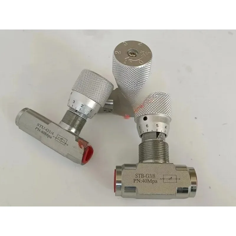 

Tubular hydraulic bidirectional throttle valve One-way throttle valve STB-G1/4 STU-G1/4 STU-NPT1/4