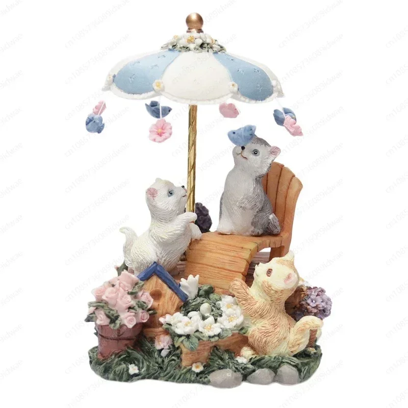 Kitten music box cute cartoon music box for girls, children, girlfriends, creative birthday gifts