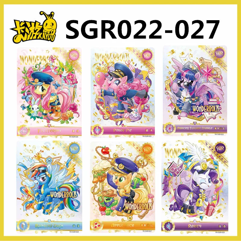 Nieuwe KAYOU Authentieke My Pony Card Anime Limited Hui Yue 4 Zeldzame Collectie Kaart SGR001-006 Speelgoed Prinses Meisje kinderen Gift