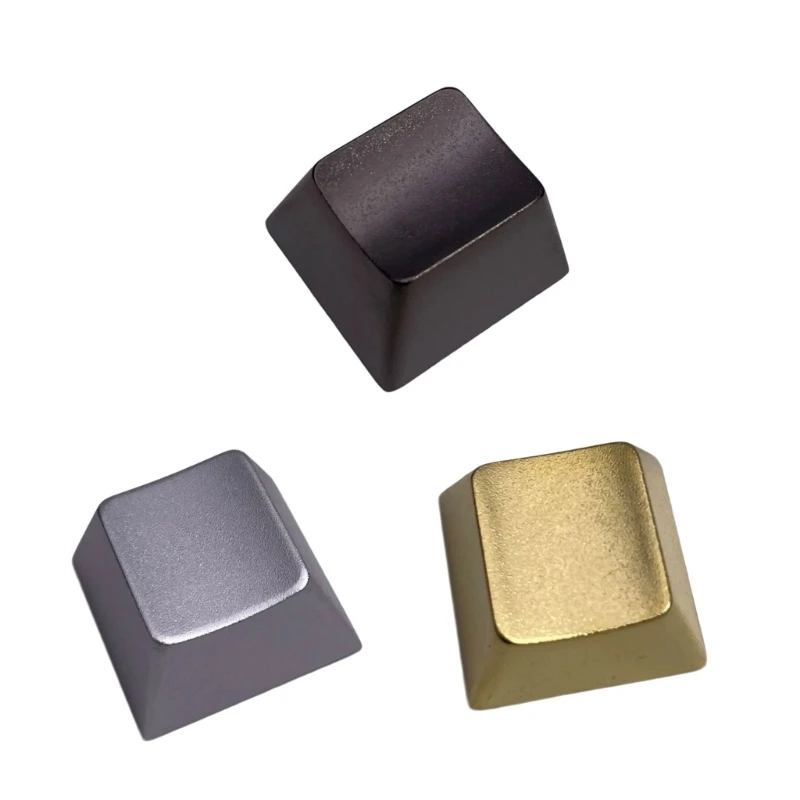 Zinc Alloy Mechanical Keyboards Keycap with Original Height Metal Finish Keycap for Office and Gaming Setups