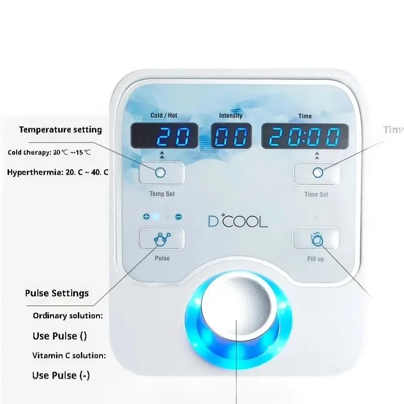 Przyrząd do przewodzenia lodu DOOL przyrząd do elektroforezy na gorąco terapia zimnem młotek do obróbki porów ujędrnianie częstotliwości radiowej