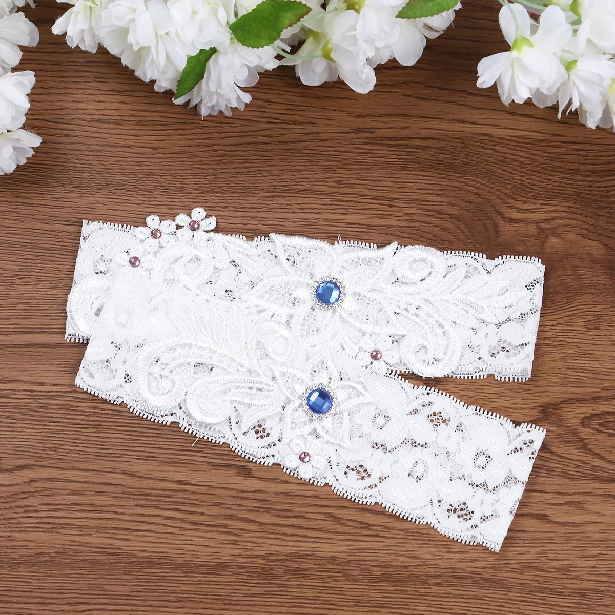 2 قطعة الأربطة الزفاف الدانتيل الفخذ الدائري قابل للتعديل لحفل زفاف حفلة موسيقية الذكرى المشاركة مسابقة العروس الأزهار #6