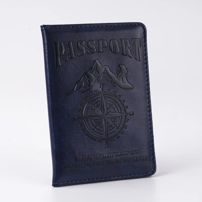 Portefeuille de voyage multifonction, porte-passeport, motif boussole d'aventure, couverture de passeport, porte-carte bancaire, porte-carte d'identité, nouveau