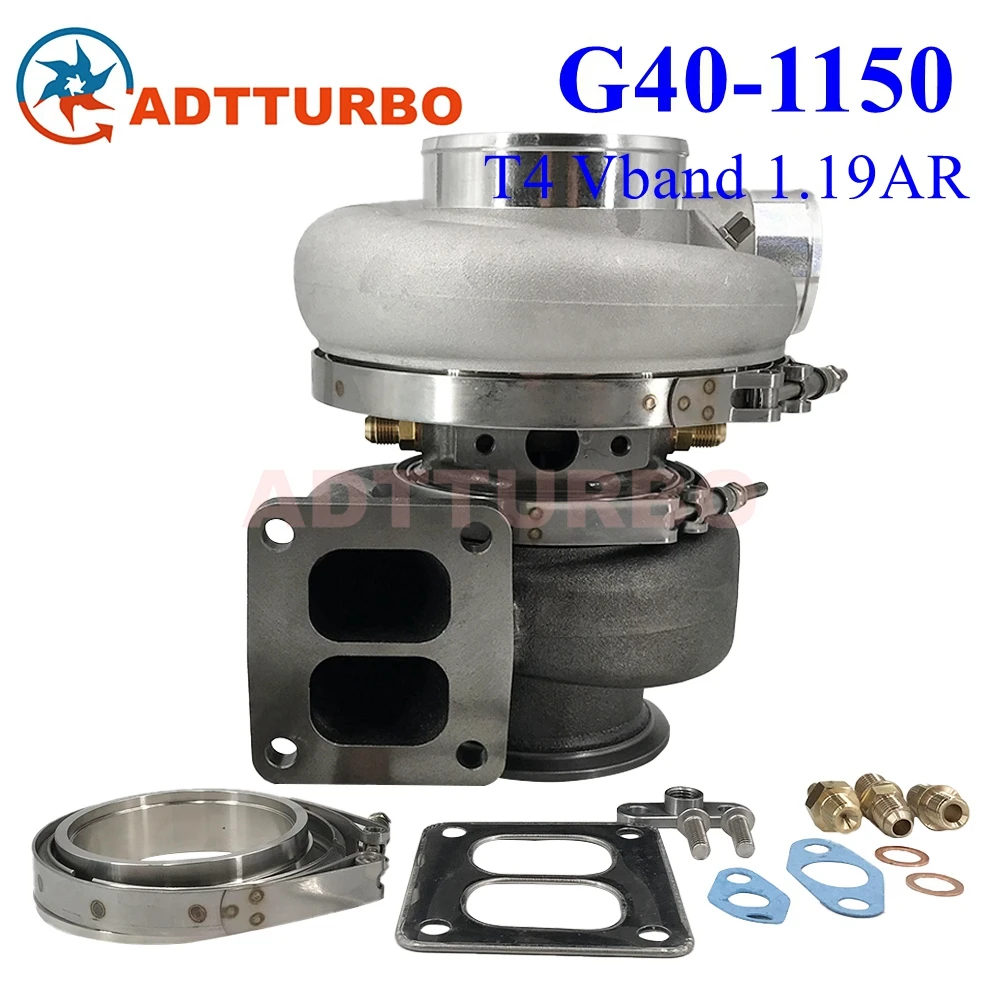 G40 G40-1150 71mm Turbo Ball Bearing Turbocharger G-SERIES Turbine T4 V-Band 1.06AR Supercore 860777-5002S 2.0 - 6.0L 500-1150HP