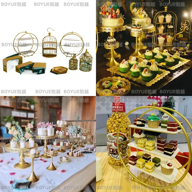 Tiered Cake Stand Dessert Display Rack Pastry Tray Afternoon Tea Snack Table Decor Cupcake Tower Organizer