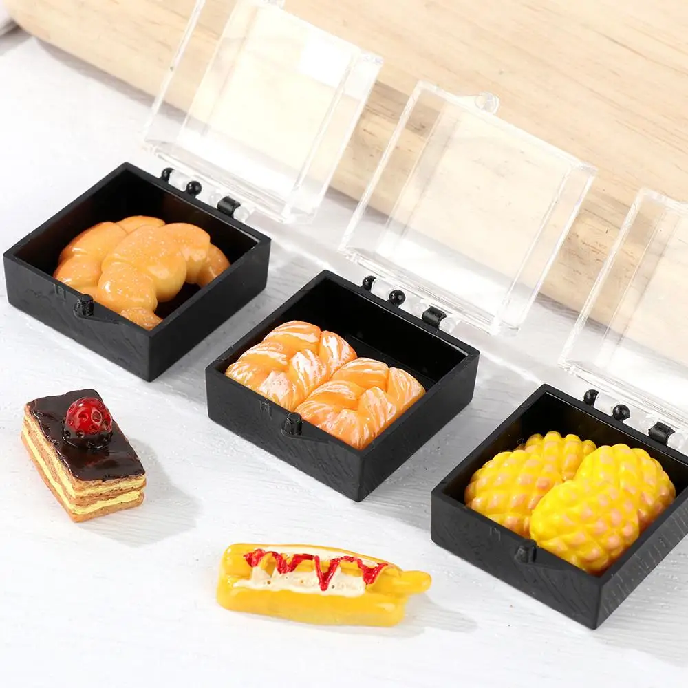 1/12 Scale Dollhouse Food Miniature Cake Bread Model DIY Dessert Mini Food for BJD Doll House Kitchen Furniture Accessories