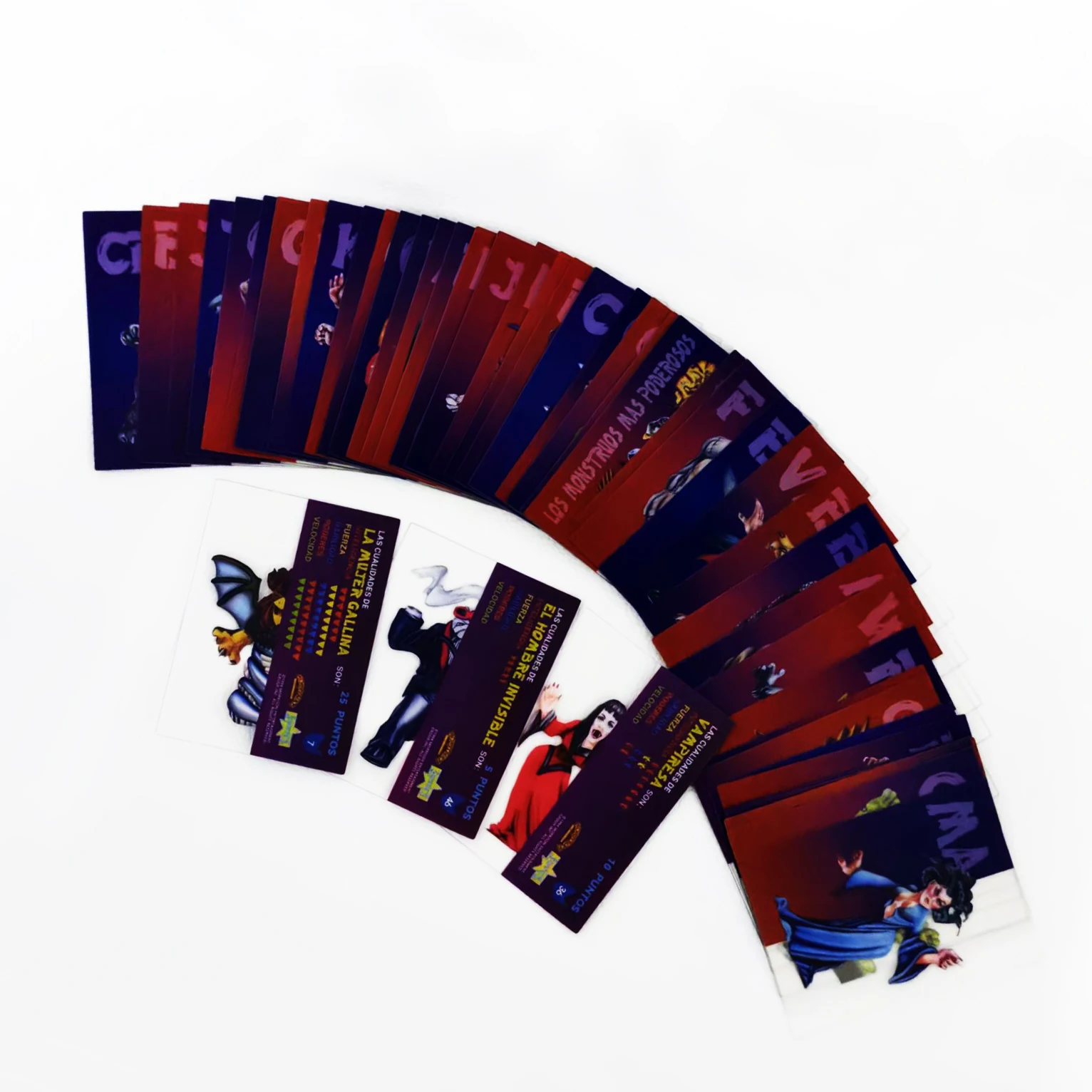 50 Peças Novas Cartas Transparentes Monstrous Del Bolsillo Sonrics Coleção Completa Monster In My Pocket Álbum de Colecionador da Infância
