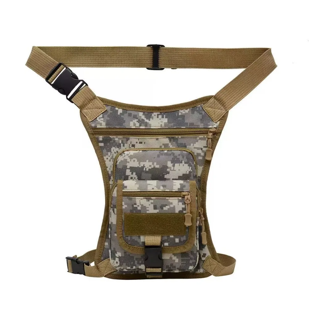 

Large Capacity Outdoor Drop Leg Bag Oxford Cloth Adjustable Motorcycle Bag Waterproof Camouflage Hiking Waist Pack