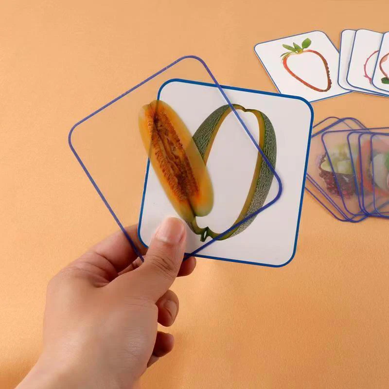 Montessori Learning Educational Toy Puzzle Fruit Vegetable Matching Card Game For Kid Toy For 2 3 5 6 Years Old Kinder Spielzeug