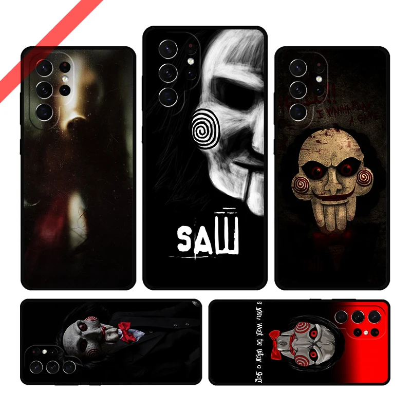 Saw Jigsaw Puppet Phone Case For Samsung Galaxy S20 FE S21 S10 S23 Plus S24 S22 Ultra Coque Note20 Note10 S9 S8 Cover Capa