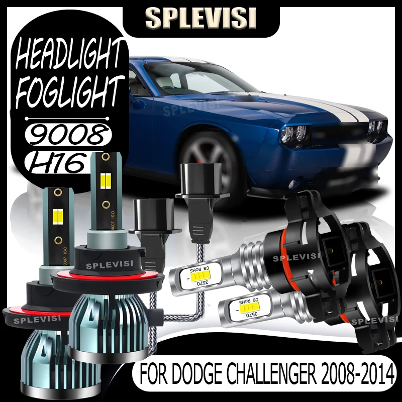 

Headlight fog LED Plug-and-Play Tool-Free Fit Enhanced Night Visibility For Dodge Challenger 2008 2009 2010 2011 2012 2013 2014