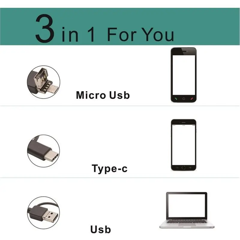 ABSY LED Endoscope Camera Mobile Otoscope Borescope Ear Camera Scope Earwax Clean Ear Pick Cleaning Tool