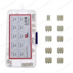 50pcs DIP Optocoupler Kit TLP521 MOC3020 MOC3021 MOC3022 MOC3023 MOC3043 MOC3062 MOC3063 MOC3081 MOC3083