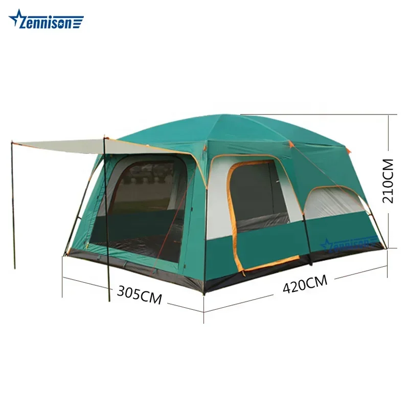 Luxury 4 to 6 Persons Thickness Big Capacity Outdoor Family Tent