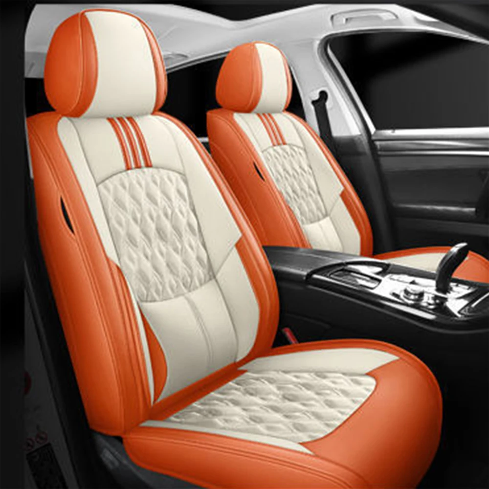 Universal Leather Car Seat Covers for Toyota RAV4 CHR Corolla Yaris Prius Camry Vios Kluger Rush Front Rear Cushion Accessories