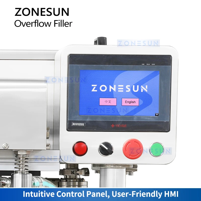 ZONESUN ZS-DTGZ400 Gravity Liquid Filling Machine For Siphon Wine Bottle Overflow Filling view 2