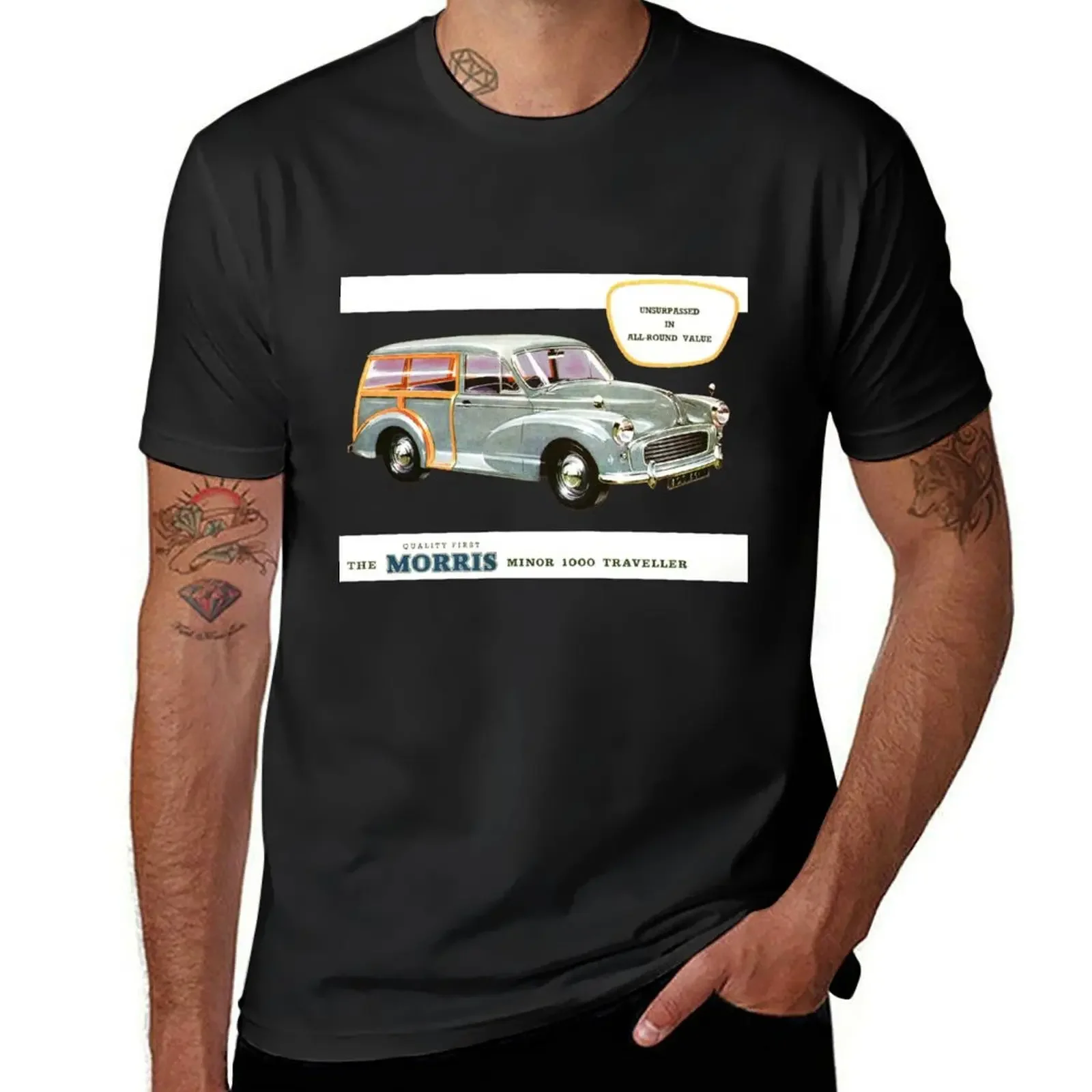MORRIS MINOR TRAVELLER T-Shirt sweat rapper graphic tees aesthetic clothes tops mens graphic t-shirts anime