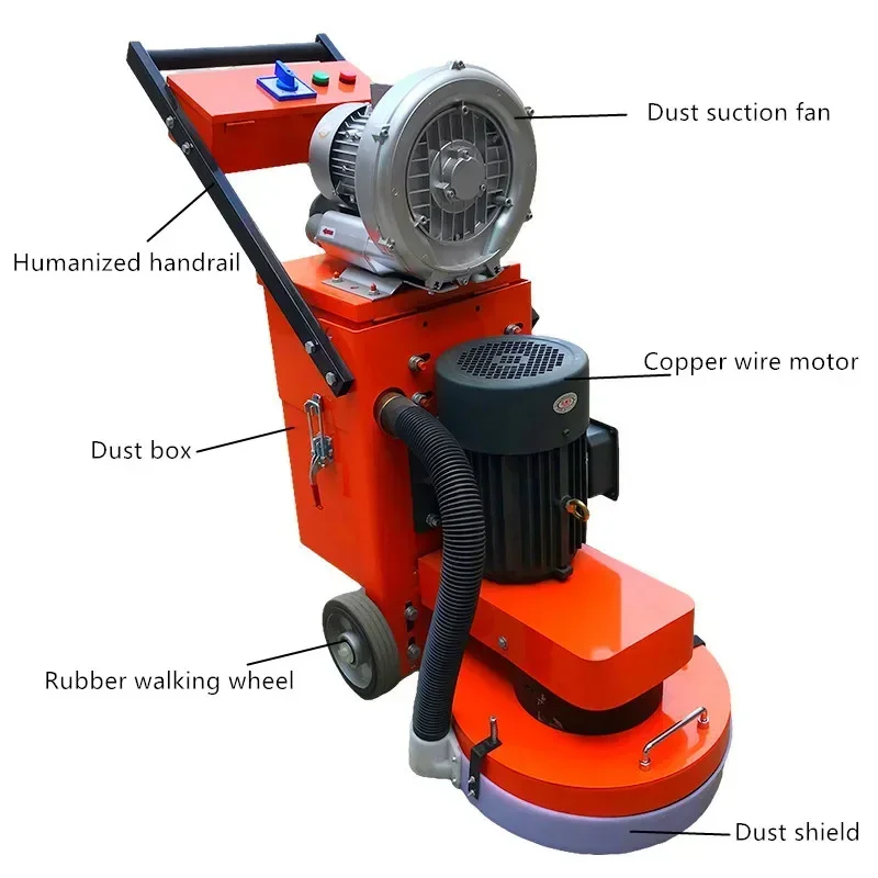 Hot Salesfloor Polisher Cement Automatic Concrete Grinding Machine Floor Grinders Concrete Floor Diamond Blade Dry Grinding