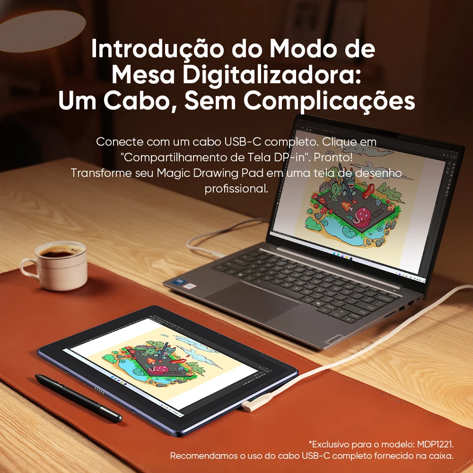 Tablet Android XPPen de 12,2 polegadas, Magic Drawing Pad com