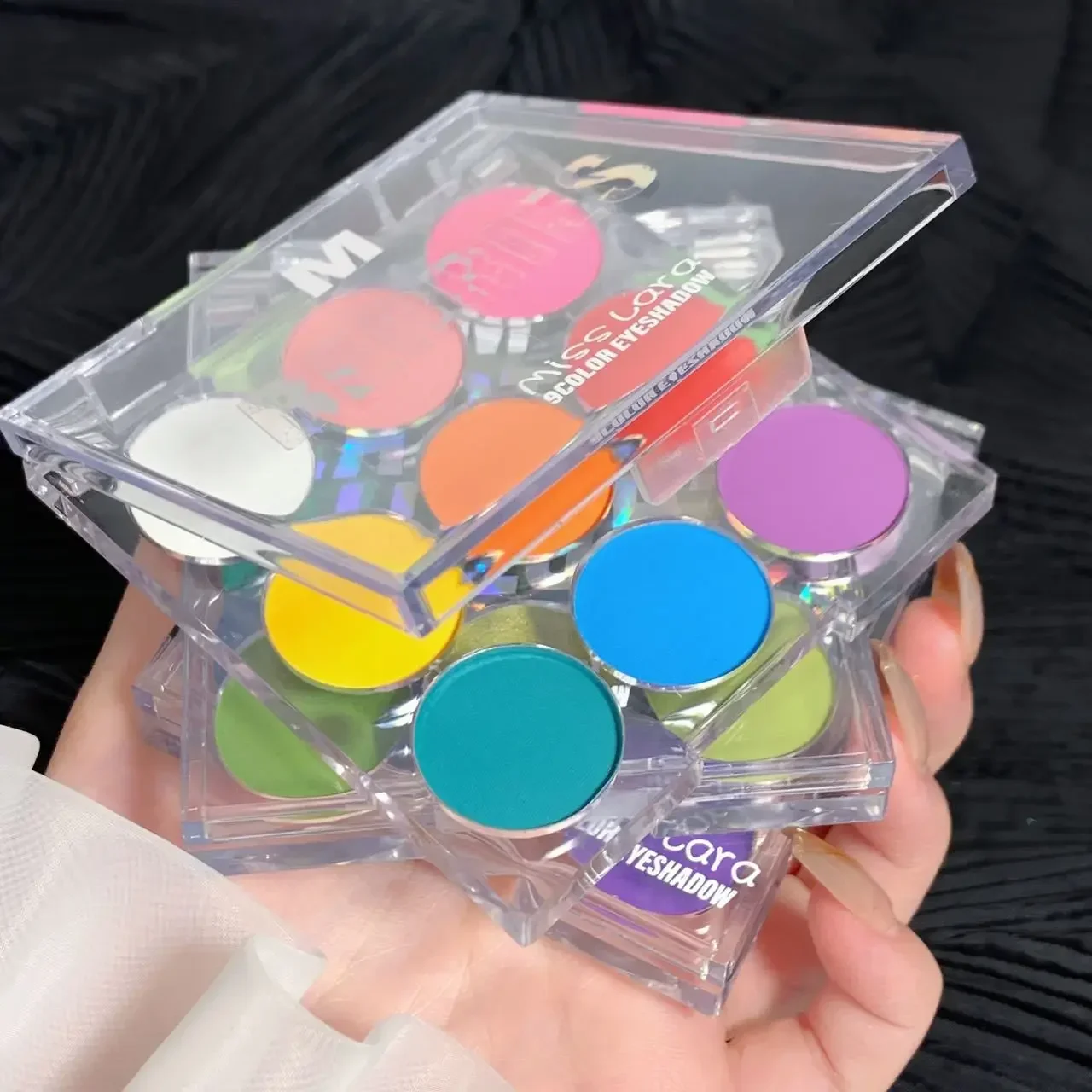 Palette d'ombres à barrage 9 couleurs, fard à barrage d'été perlé, poudre scintillante fine 256, longue durée, charmante, maquillage pour les yeux, cosmétique