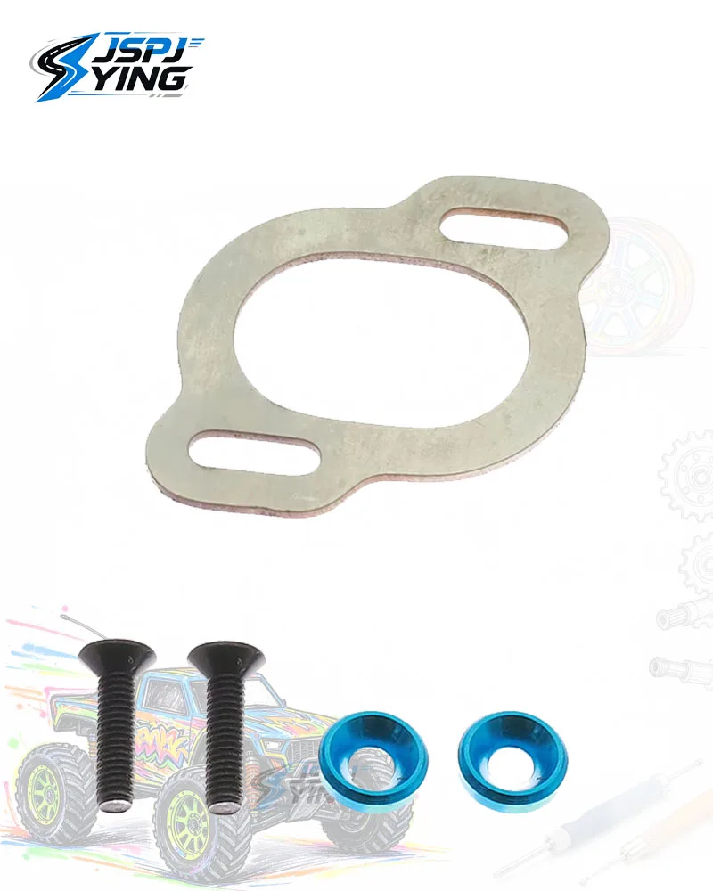 Heavy Duty Stainless Steel Motor Mount Shim Washer Plate, Prevent Motor Mount Deformation for ARRMA Gorgon 1/10 RC Truck