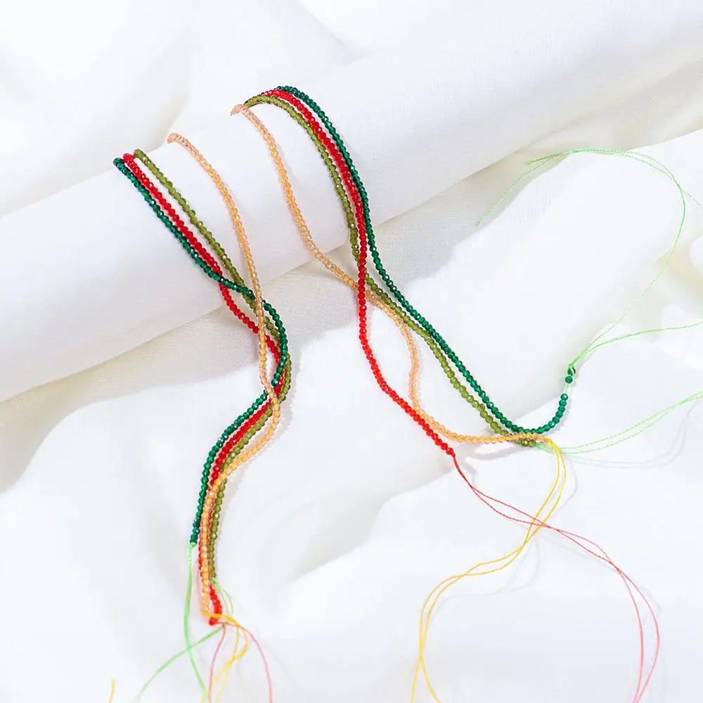 2 мм модные натуральные граненые тонкие драгоценные камни свободные бусины DIY аксессуары красный гранат камень изготовление браслетов